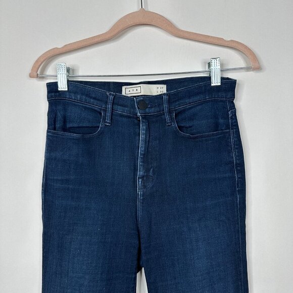 AYR The Hi-Rise Skinny Jeans Dark Blue Wash 26 x 30 #7951 - Picture 3 of 13